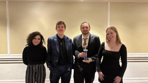 North Central students at the IBS awards in New York City.